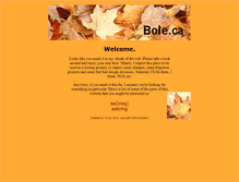 Tablet Screenshot of bole.ca
